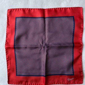 Ermengildo Zegna Men's Micro-Geometric Silk Pocket